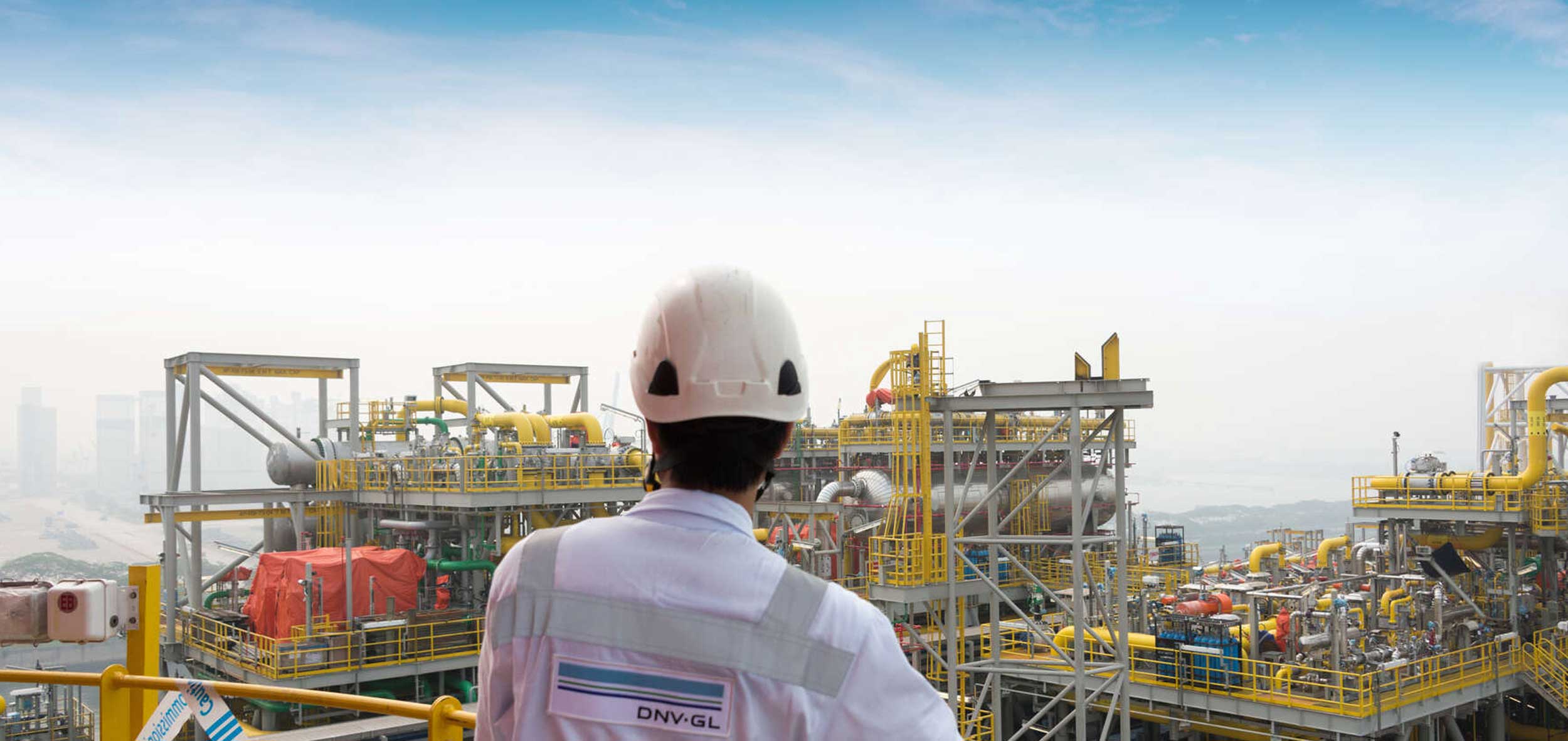 Surveyor on board an FPSO