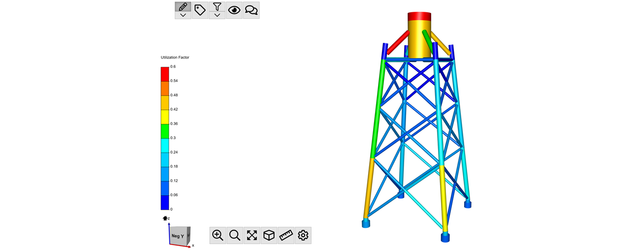 Offshore wind turbine foundation and analysis with Sesam software for offshore wind